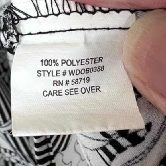 NY Collection Womens Cold-shoulder Tiered Ruffle Button-Down Tunic Plus Size 3X - Picture 6 of 7